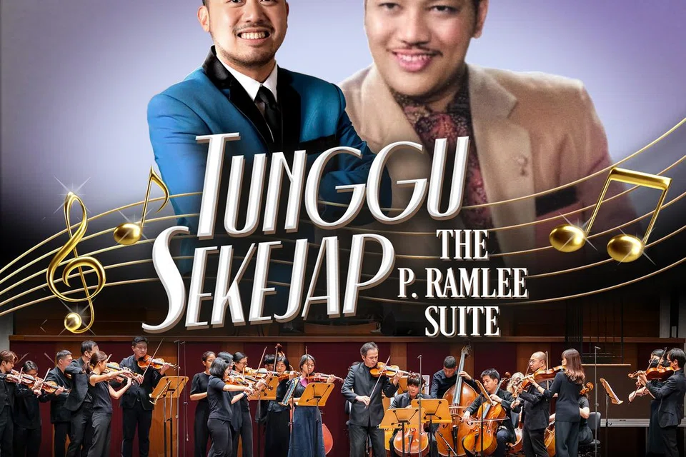 ‘Tunggu Sekejap: The P. Ramlee Suite’ meraikan karya-karya Allahyarham P. Ramlee dalam bentuk teater, muzikal dan konsert. 