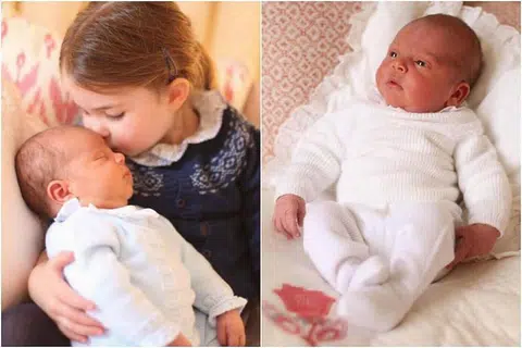 PUTERA LOUIS: Gambar rasmi pertama Putera Louis yang dilahirkan pada 23 April lalu.