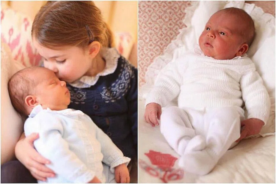 PUTERA LOUIS: Gambar rasmi pertama Putera Louis yang dilahirkan pada 23 April lalu.