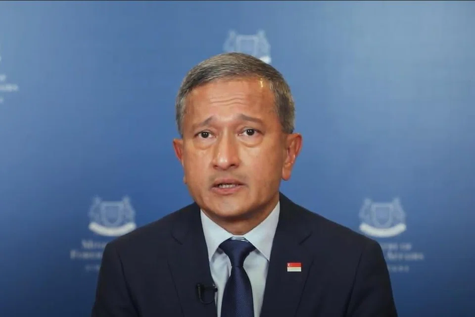 Menteri Ehwal Luar, Dr Vivian Balakrishnan, berkata undi Singapura mencerminkan hasrat hati melihat Israel dan Palestin menyambung semula rundingan damai.