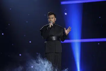 BUAT JANJI UNDUR DIRI: Iqbal Zulkefli akui akan undur diri daripada 'Big Stage 2022' jika nyanyian Ahad ini tidak menampakkan kemajuan. - Foto ASTRO