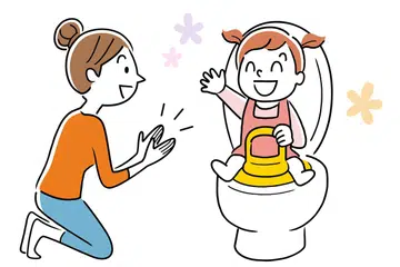 BUKAN PROSES MUDAH: Anak penulis hanya boleh ke tandas untuk membuang air kecil dan besar pada umur empat tahun iaitu setahun setengah selepas beliau mula melatihnya.