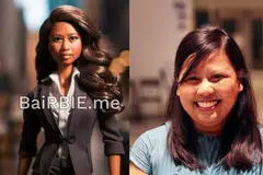 BARBIE SERIUS: Cik Mariam Jaafar telah memuat naik gambar versi ‘Barbie’ beliau di Facebook.