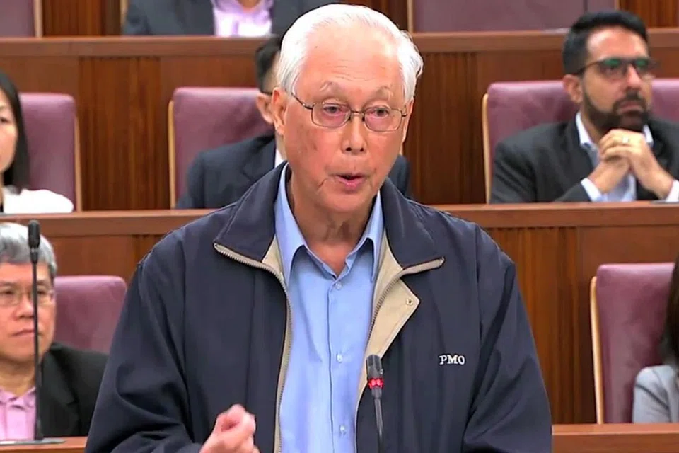 YAKIN AKAN INTEGRITI PERDANA MENTERI: Encik Goh Chok Tong punya keyakinan penuh akan integriti PM Lee dan turut berpuas hati dengan cara DPM Teo melaksanakan tanggungjawab sebagai pengerusi Jawatankuasa Menteri yang dibentuk untuk meneliti pilihan bagi rumah di 38 Oxley Road. - Foto tangkap layar