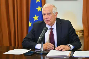 PERLU BANTU: Ketua Dasar Luar Kesatuan Eropah (EU), Encik Josep Borrell, menyatakan sebahagian besar menteri ehwal luar EU menyokong langkah untuk terus menyalurkan dana bantuan kepada Penguasa Palestin, yang memerintah Tebing Barat.