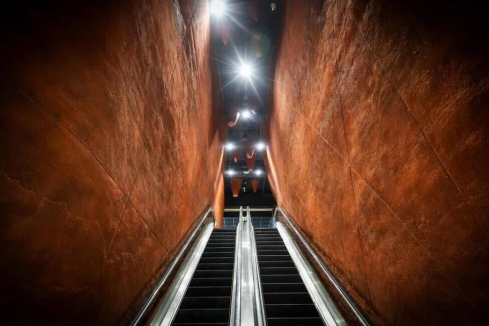 SingLand Soundscape bermula di pintu masuk perpustakaan di tingkat satu.