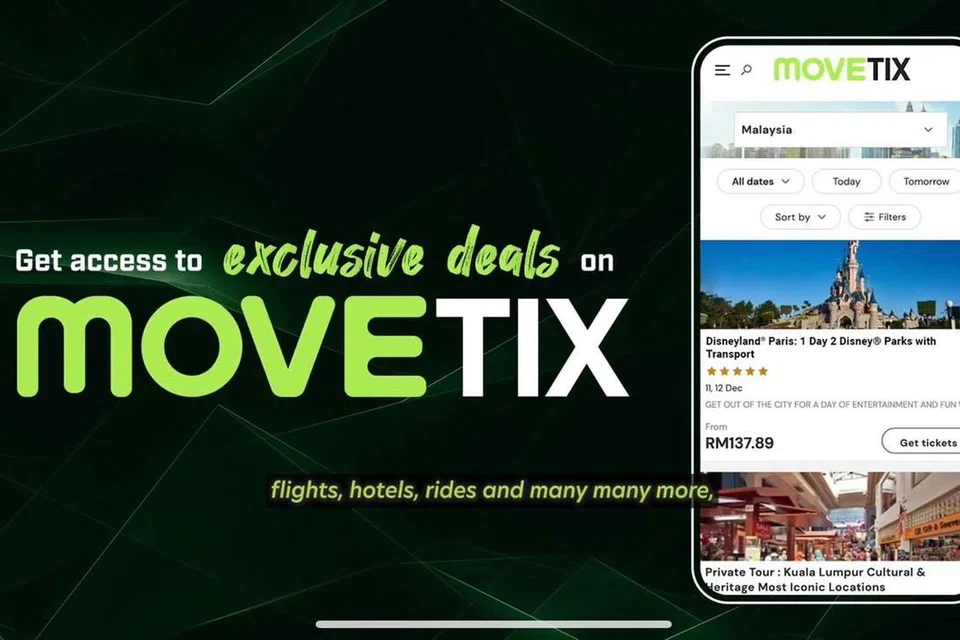Aplikasi MOVETIX membolehkan anda meninjau lebih 10,000 acara dan aktiviti global yang dilengkapi dengan kemudahan menempah penerbangan, hotel, perkhidmatan ‘e-hailing’ sekali gus. 