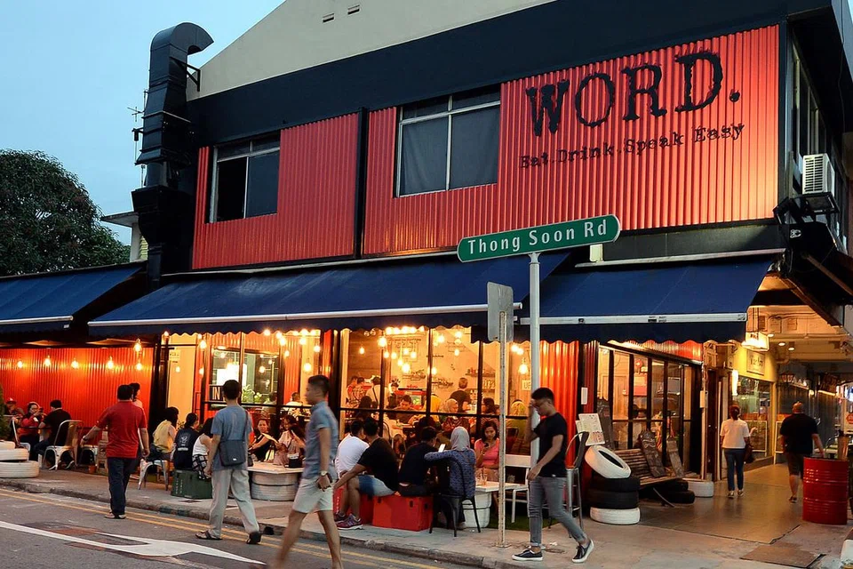 KAFE WORD: Baru dibuka Februari lalu di 906 Upper Thomson Road. 