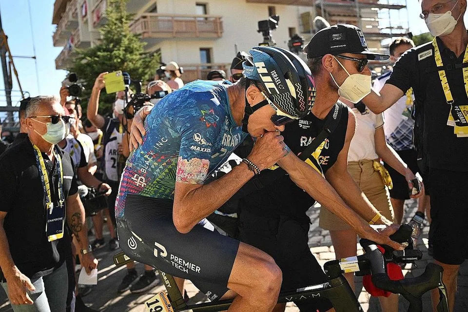 SERTAI TDF SINGAPURA: Pelumba basikal dari Israel-Premier Tech, Chris Froome bakal beraksi di litar di sini pada 29 hingga 30 Oktober nanti. - Foto fail