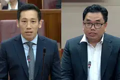 Anggota Parlimen (AP) Encik Xie Yao Quan (SMC Jurong Central) (kiri), dan Encik Fadli Fawzi (GRC Aljunied) telah menyentuh tentang sistem meritokrasi Singapura di Parlimen pada 25 September.