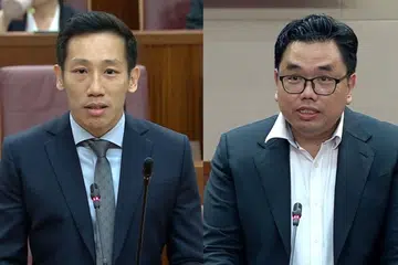Anggota Parlimen (AP) Encik Xie Yao Quan (SMC Jurong Central) (kiri), dan Encik Fadli Fawzi (GRC Aljunied) telah menyentuh tentang sistem meritokrasi Singapura di Parlimen pada 25 September.
