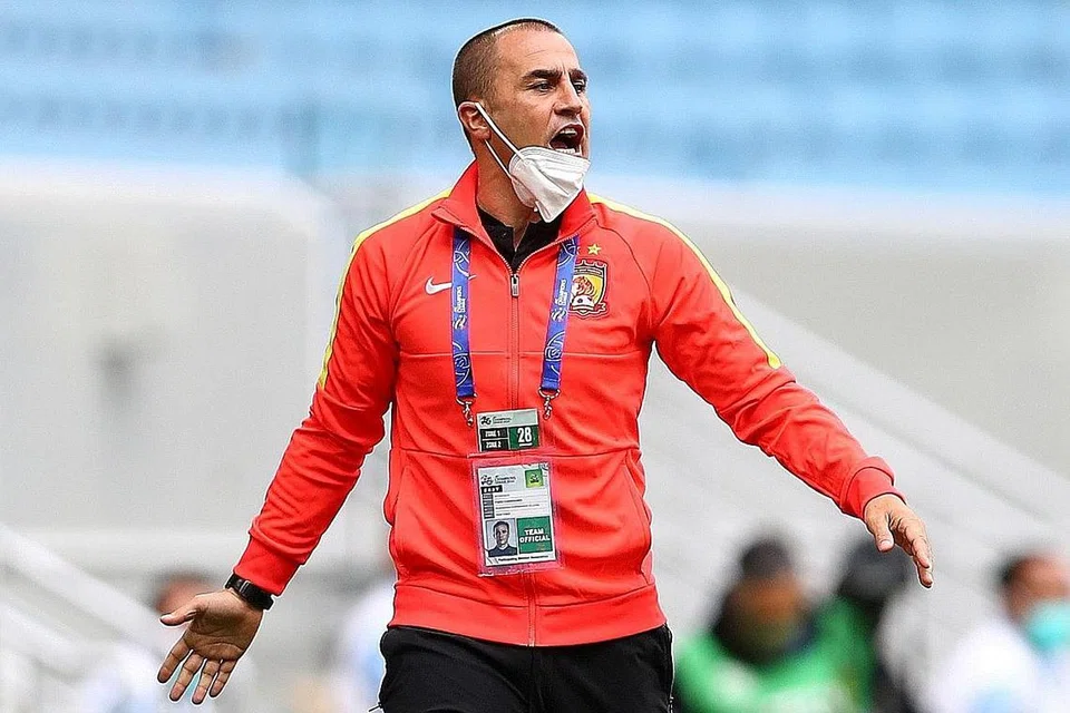 BEREDAR TANPA MELENGKAPKAN KONTRAK: Fabio Cannavaro telah meninggalkan Guangzhou baru-baru ini dan berkata beliau kehilangan berjuta dolar akibat tindakan itu. Namun, beliau berkata bola sepak di China masih boleh dibangunkan, jika masalah asas seperti prasarana kewangan diperbaiki.- Foto REUTERS 