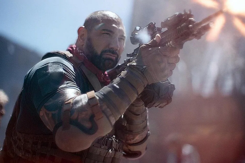 DAVE BAUTISTA: Wira aksi dalam 'Army of the Dead'. - Foto NETFLIX