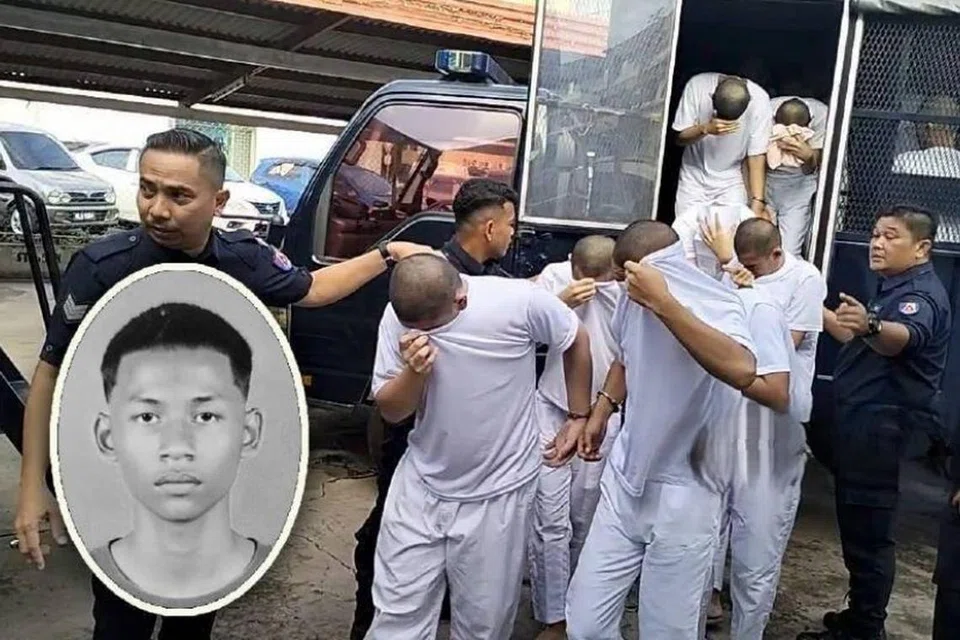 Seramai 13 bekas pelajar Kolej Vokasional Lahad Datu, Sabah, dijatuhi hukuman penjara oleh Mahkamah Tinggi Tawau, Sabah, dan ada seorang turut dikenakan 12 sebatan, selepas didapati bersalah membunuh Mohamad Nazmie Aizzat Mohd Narul Azwan (gambar kecil) di asrama kolej pada 21 Mac 2024. 