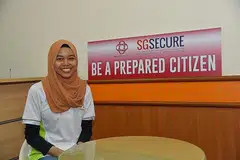 Cik Farah Atiqah Nor Shaidi: Sukarelawan Persatuan Rakyat - Foto MCCY