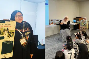 Cik Nur Ilyana Yusoff merupakan seorang relawan program ‘Mari Membaca’ kendalian M³@Pasir Ris-Punggol sejak April lalu.