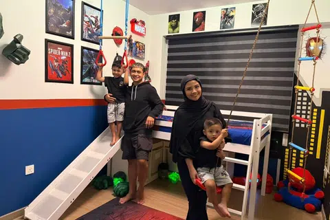 hias bilik, kanak-kanak, tidur 