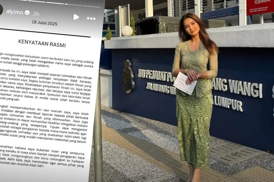 Alya Iman, atau nama sebenarnya, Nur Alya Iman Azmil, tampil membuat laporan polis susulan dakwaan mengaitkan dirinya sebagai punca pergolakan rumah tangga pasangan selebriti, Zizi Kirana dan Yusuf Bahrin.