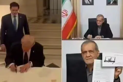 Trump Pezeshkian, MOU, perjanjian damai Iran AS, penamatan konflik Iran AS