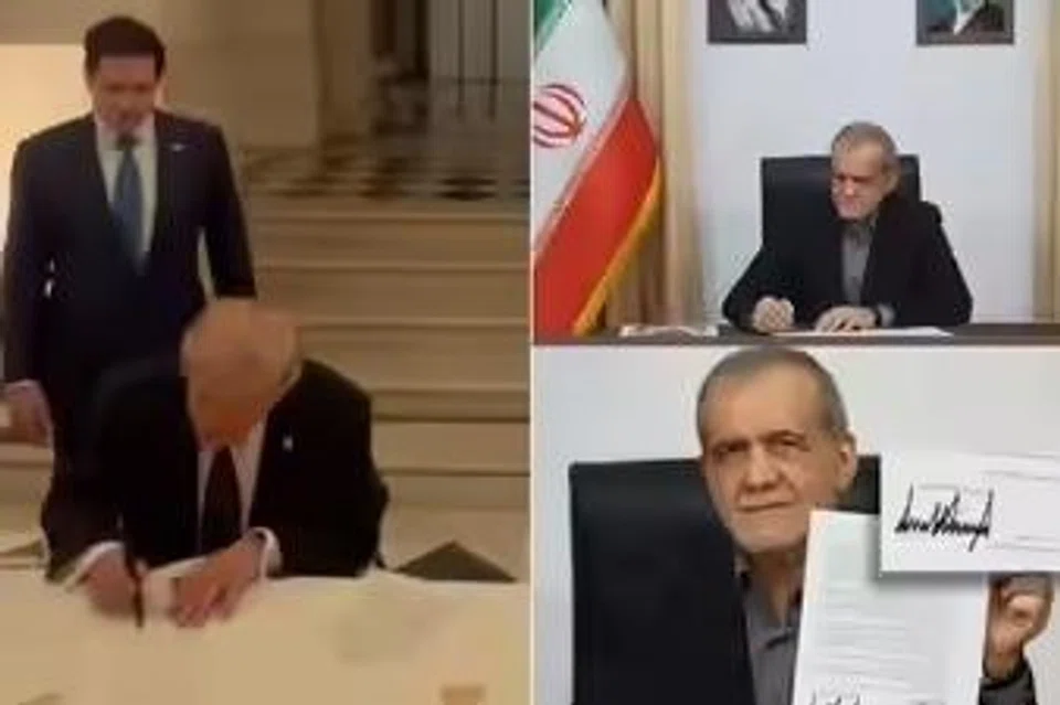 Trump Pezeshkian, MOU, perjanjian damai Iran AS, penamatan konflik Iran AS