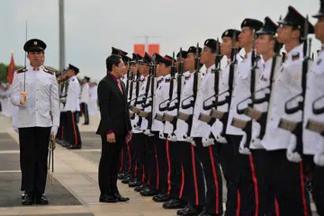 Perbarisan di Institut Ketenteraan Safti itu dihadiri Menteri Kedua (Ehwal Luar merangkap Pendidikan), Dr Mohamad Maliki Osman, selaku Pegawai Pemeriksa.
