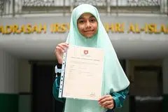 pelajar madrasah, lulus cemerlang, PSLE