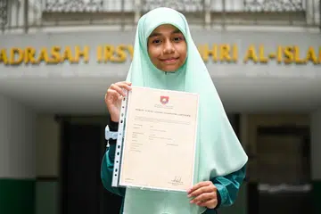 pelajar madrasah, lulus cemerlang, PSLE