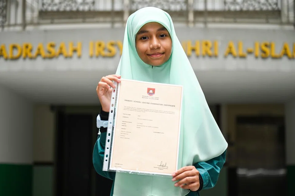 pelajar madrasah, lulus cemerlang, PSLE