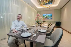 SAJIAN ITALY: Pemilik restoran Italy di Kinex, Cef Gero Di Maria Mohammed Omar, baru-baru ini memperluaskan restorannya dengan menawarkan tempat makan privet. 