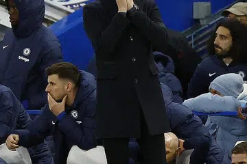 TIDAK SELANCAR YANG DIJANGKA: Di bawah Potter Chelsea menang sembilan kali daripada 25 perlawanan dan di tangga ke-10 EPL, 10 mata di belakang bagi tempat ke Liga Juara-Juara. - Foto REUTERS