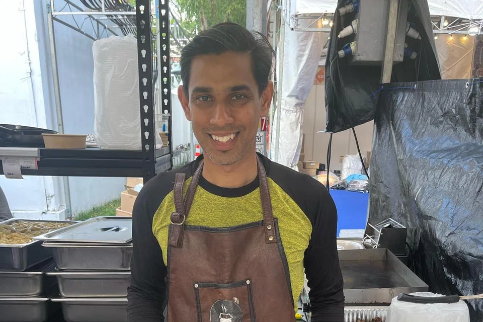 Sheikh Ali Redha ingin menyebarkan keunikan konsep pasta berkeju kepada pelanggan bazar Gemilang Kampung Gelam 2025.