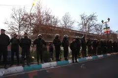 bantahan, Iran, HRANA