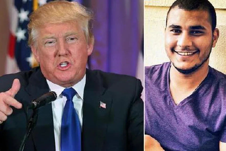 ANCAM BUNUH: Emadeldin Elsayed (kanan) mungkin dihantar pulang ke Mesir kerana membuat ancaman bunuh terhadap Encik Trump. - Foto FACEBOOK EMADELDIN ELSAYED