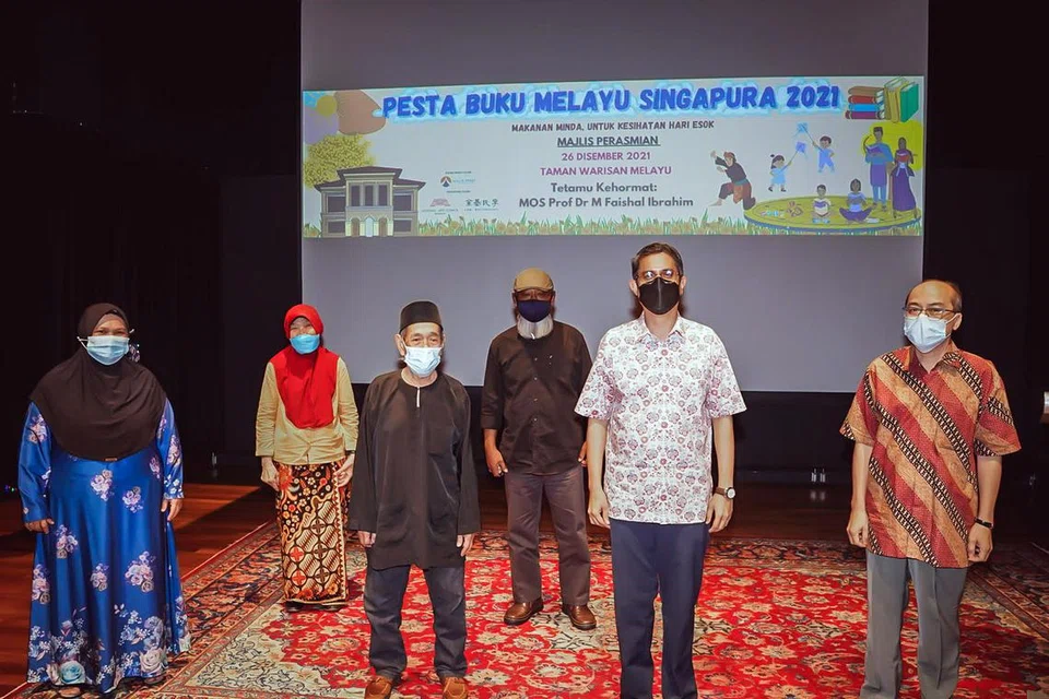 Pelancaran Pesta Buku Melayu Singapura 2021 di Taman Warisan Melayu anjuran Majlis Pusat Singapura.