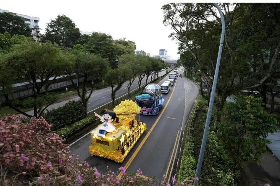 Kereta berhias Chingay, Woodlands Avenue 7, Chingay@Heartlands