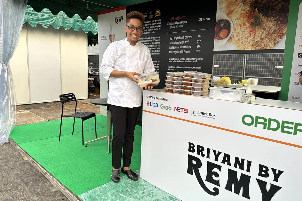 PELUANG BERMAKNA: Encik Remy Mohamed, cef eksekutif  ‘Briyani by Remy’ akan menampilkan resepi nasi beriani turun-temurun ibu dan neneknya pada Pesta Makanan Singapura.