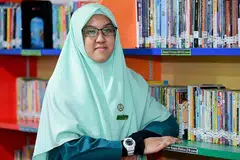 DAPAT KEPUTUSAN BAIK: Laiqa Rasyiqah Muhammad Ridzwan jaya raih markah cemerlang dan layak ke aliran Ekspres. - Foto MUIS
