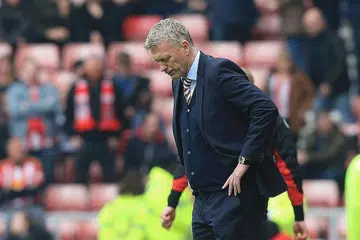 KECEWA SEKALI LAGI: Moyes gagal membantu Sunderland daripada tersingkir daripada EPL dan terpaksa meninggalkan kelab itu. - Foto AFP