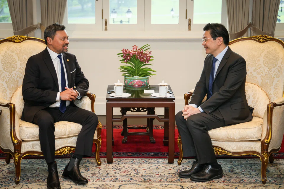 PM Wong, Putera Mahkota Brunei, ulang tahun ke-60 Perjanjian Kesalingbolehtukaran Mata Wang 