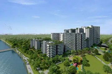 BAKAL DILANCAR: Projek Punggol Point Cove ini menawarkan 1,172 unit flat dan dijangka siap menjelang 2023. - Foto HDB