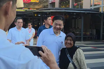 Lawrence Wong, GRC Marsiling-Yew Tee, walkabout, GE2025