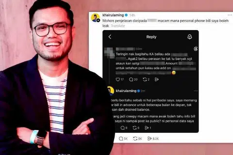 Pempengaruh dan usahawan terkenal Malaysia, Khairul Aming, meminta penjelasan sebuah syarikat telekomunikasi selepas data mengenai bil telefon peribadinya didedahkan kepada umum oleh seorang pengguna media sosial.