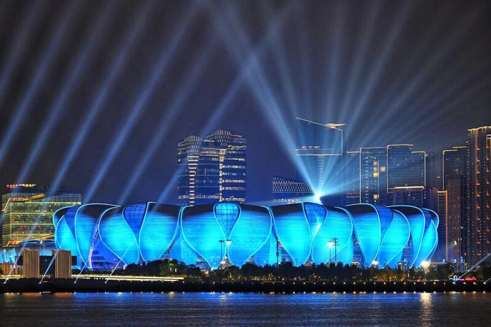 PENUH GAH: Upacara pembukaan Sukan Asia Hangzhou akan diadakan hari ini di Stadium Pusat Sukan Olimpik Hangzhou, yang dapat menampung hingga 80,000 penonton. 