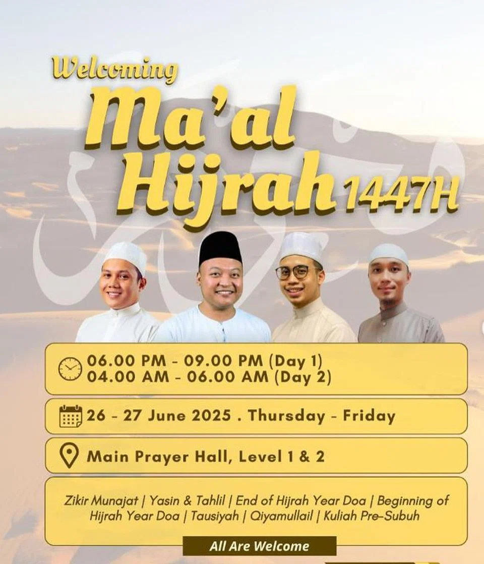 Sambutan awal Muharam di Masjid Sultan.