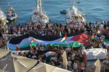 palestin, global sumud flotilla, gaza, sepanyol 