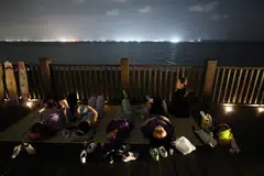 metoir, malam, Singapura, Oktober