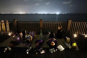 metoir, malam, Singapura, Oktober