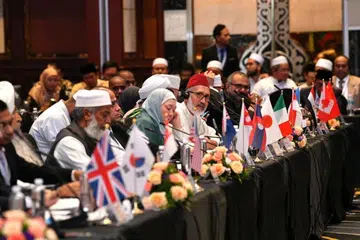 Sebahagian daripada 2,000 perwakilan dari 57 negara yang berhimpun di Selangor, Malaysia, pada 7 Mei, untuk Persidangan Antarabangsa Ketua-Ketua Agama 2024.