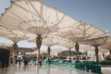 TANAH SUCI: Masjid Nabawi di Madinah.