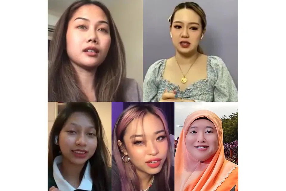 SEMBANG INSPIRASI: Wartawan Haryani Ismail (petak bawah, kanan) bersama anggota Dolla,(petak atas, dari kiri) Sabrina, Tabby, (petak bawah, dari kiri) Syasya dan Angel. - Foto ZOOM 